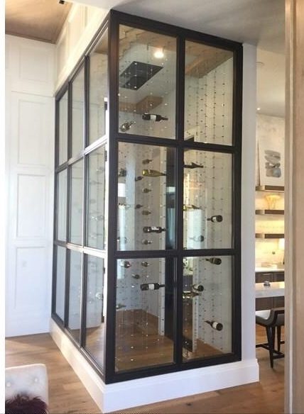interior door, iron door, custom door, wine room