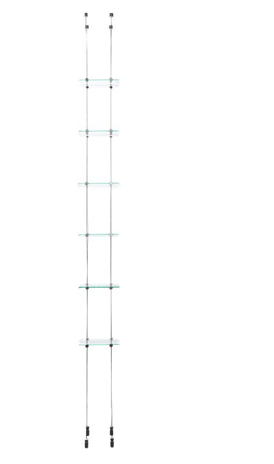 6 Bottle Float Cable Wine Racking Display Kit