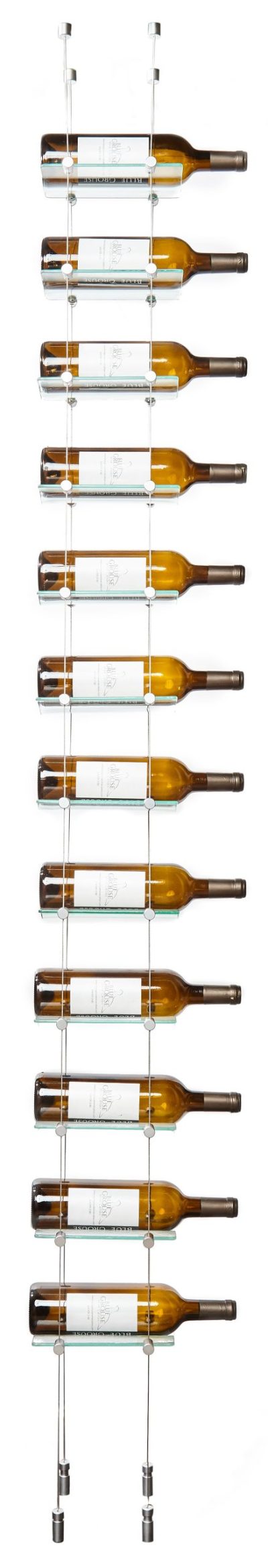 12 Bottle Float Cable Wine Racking Display Kit
