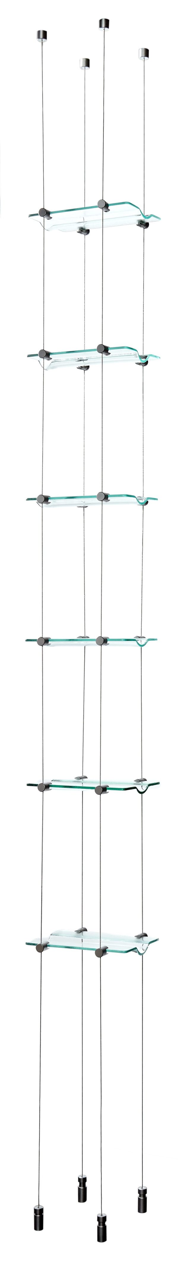 6 Bottle Float Cable Wine Racking Display Kit