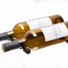 VINdustry Label View Two Bottle Deep Wine Pegs (Pair)